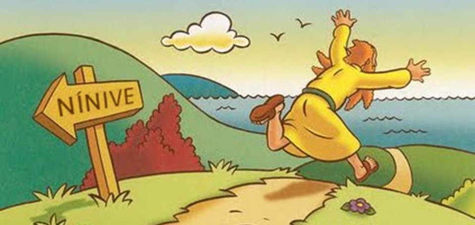 Jonas fugindo da vontade de Deus